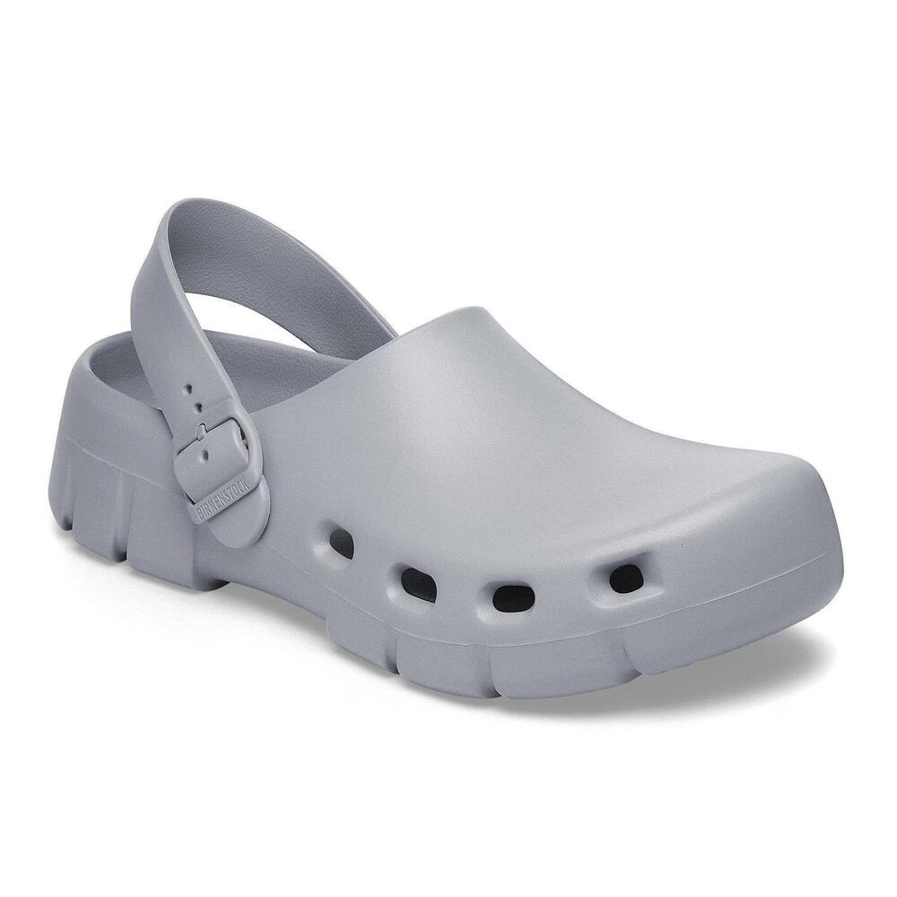 NEW BIRKENSTOCK unisex birki flow clogs in stone coin